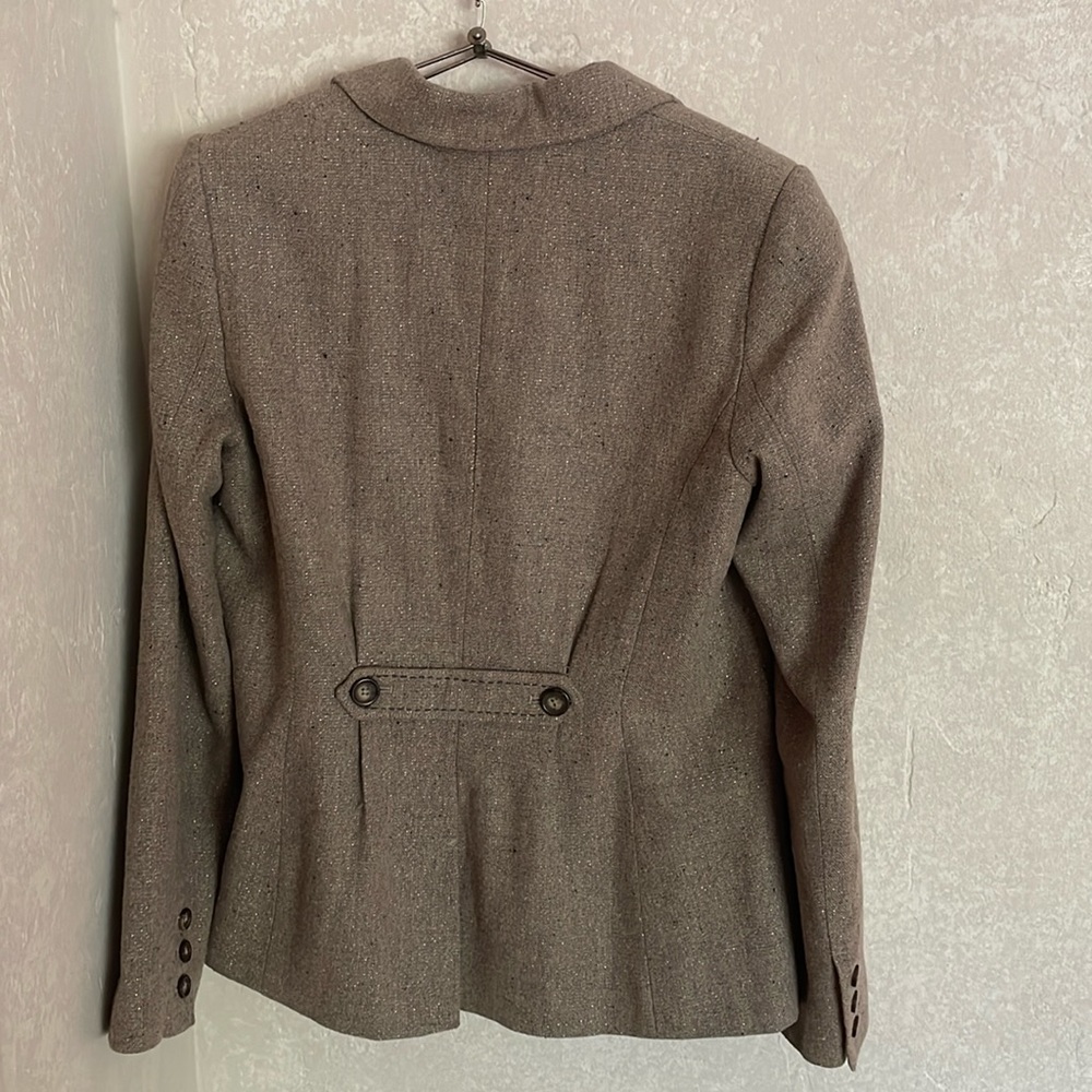 Anthropologie Cartonnier Frontrunner Equestrian Detailed Tweed Blazer 12 - Picture 3 of 12